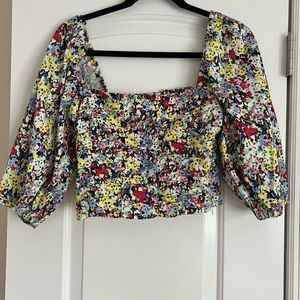 Floral crop top